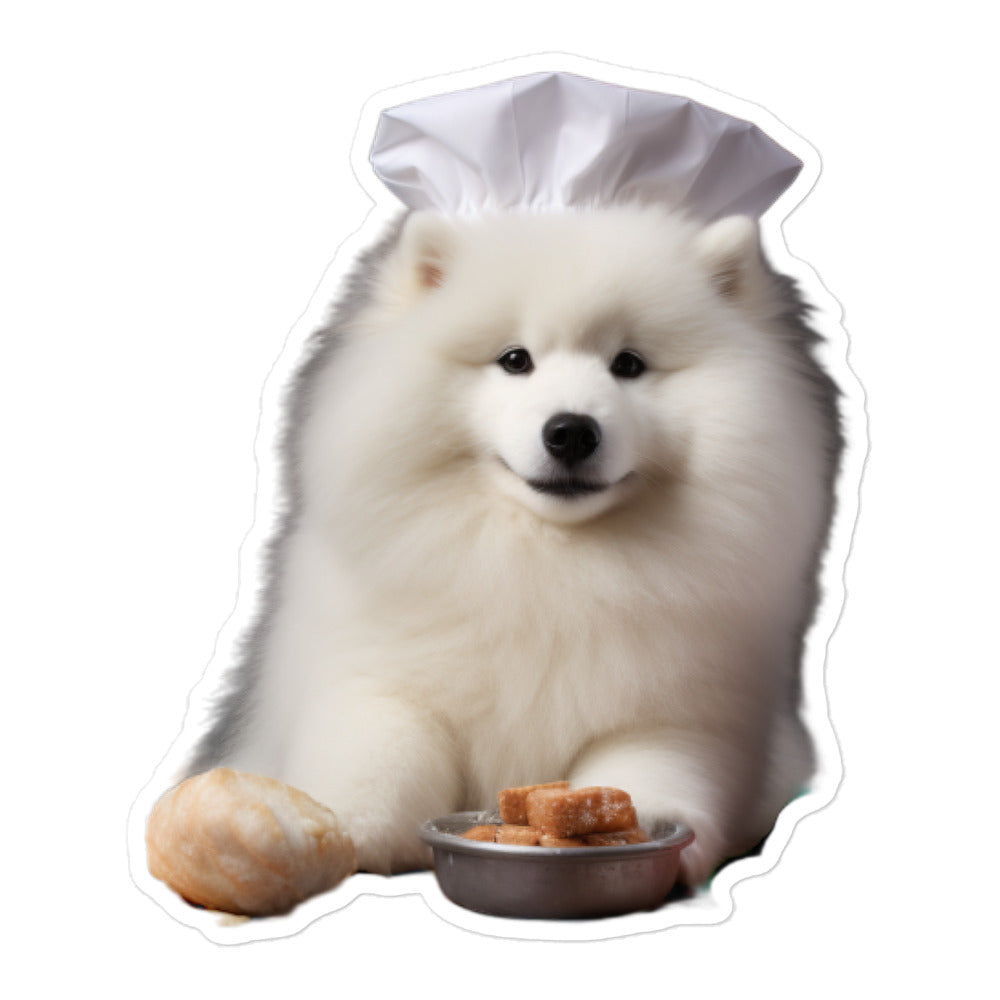 Samoyed Chef Sticker - Stickerfy.ai