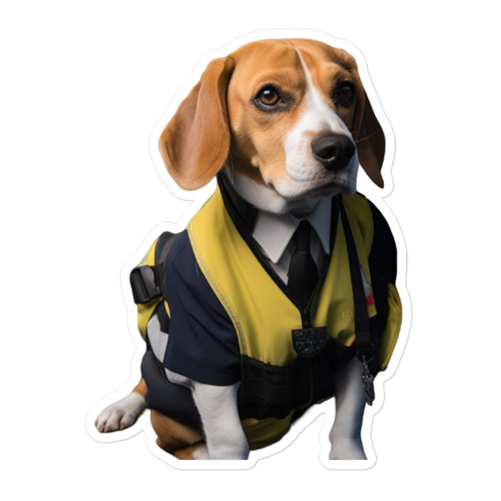 Beagle Transit Operator Sticker - Stickerfy.ai