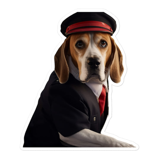 Beagle Transit Operator Sticker - Stickerfy.ai