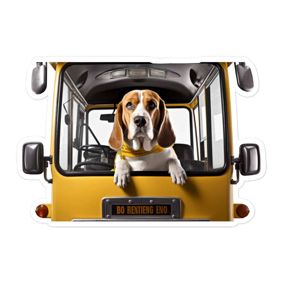 Beagle Transit Operator Sticker - Stickerfy.ai