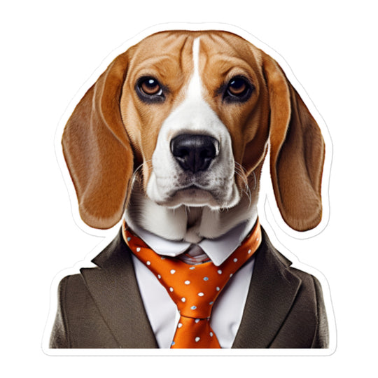 Beagle Sales Consultant Sticker - Stickerfy.ai