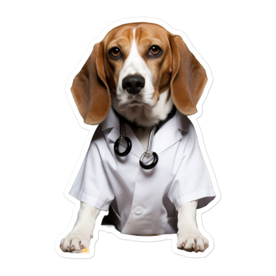 Beagle Pharmacist Sticker - Stickerfy.ai