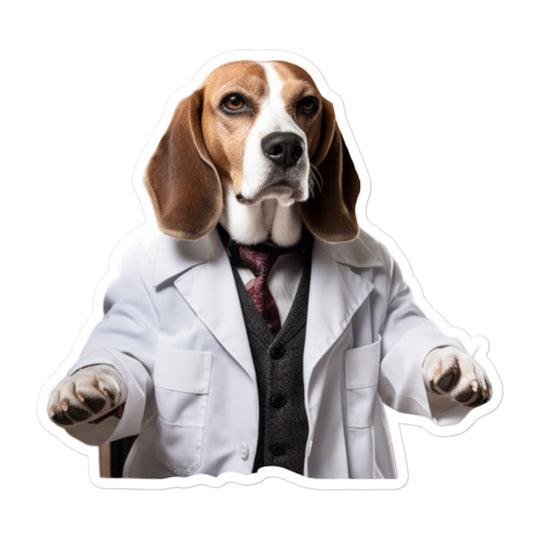 Beagle Pharmacist Sticker - Stickerfy.ai