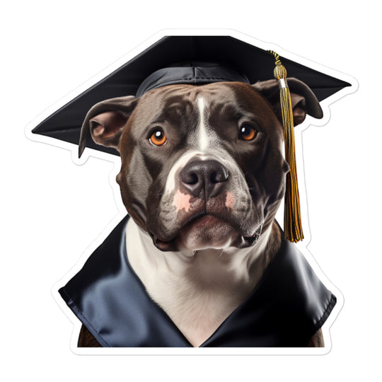American Staffordshire Terrier Student Sticker - Stickerfy.ai