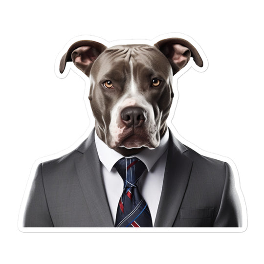 American Staffordshire Terrier Sales Consultant Sticker - Stickerfy.ai