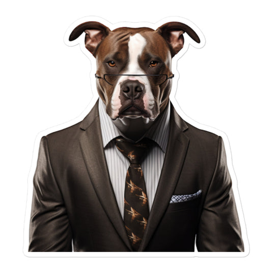 American Staffordshire Terrier Sales Consultant Sticker - Stickerfy.ai