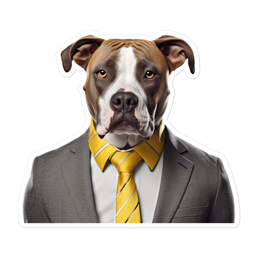 American Staffordshire Terrier Sales Consultant Sticker - Stickerfy.ai