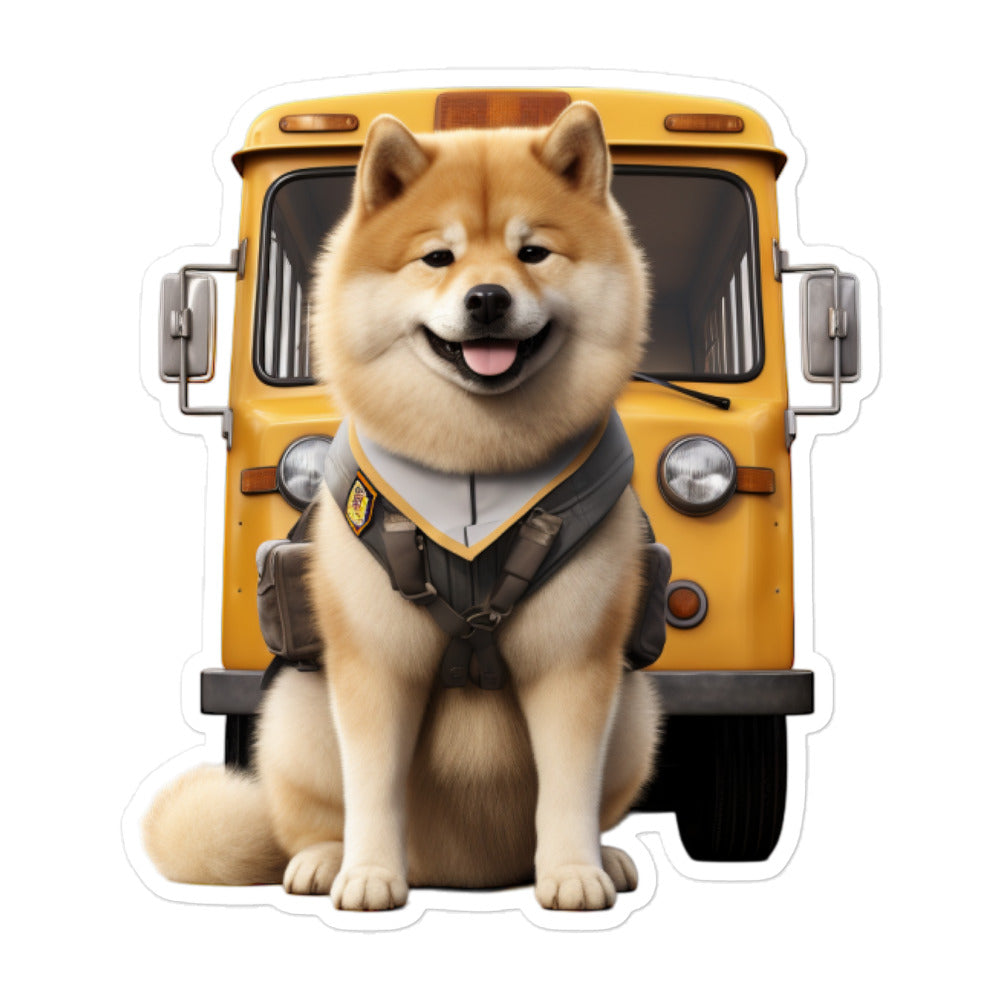 Akita Transit Operator Sticker - Stickerfy.ai