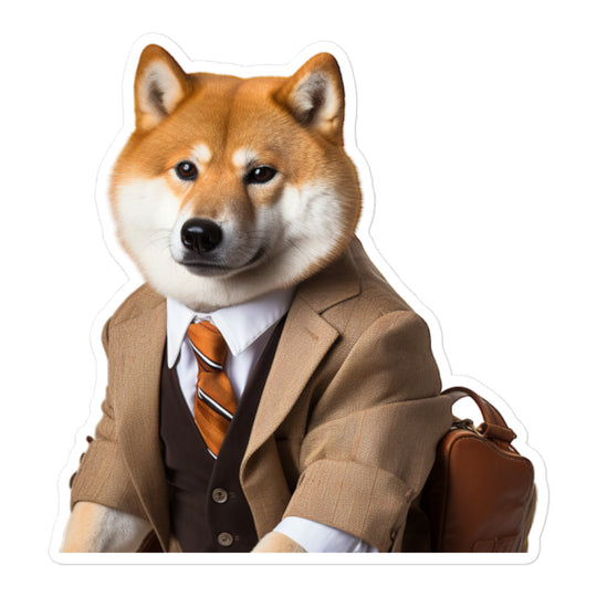 Akita Student Sticker - Stickerfy.ai