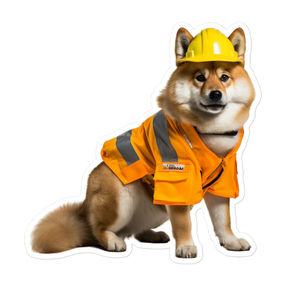 Akita Contractor Sticker - Stickerfy.ai