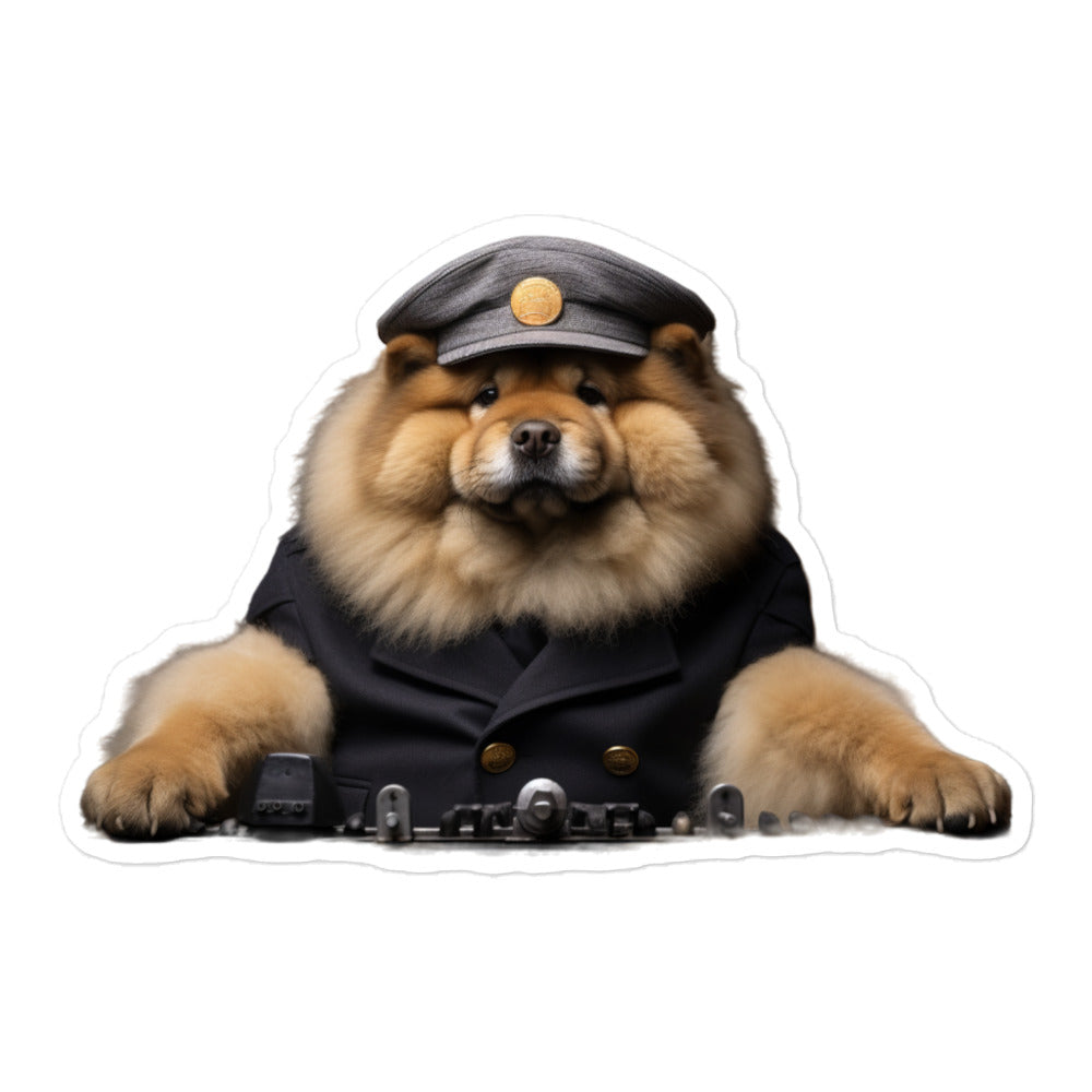 Chow Chow Transit Operator Sticker - Stickerfy.ai