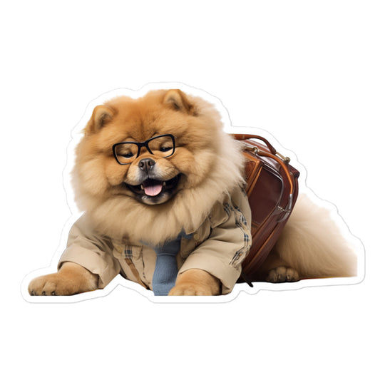 Chow Chow Student Sticker - Stickerfy.ai