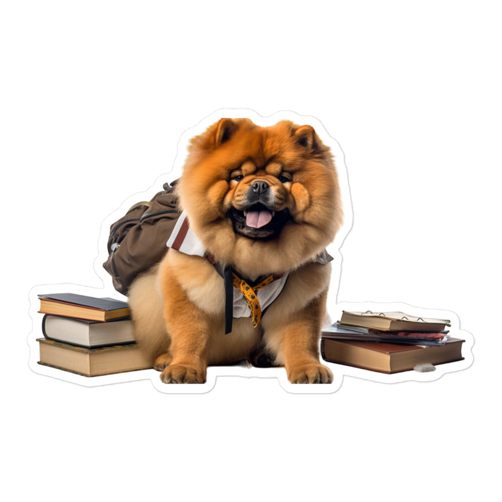 Chow Chow Student Sticker - Stickerfy.ai