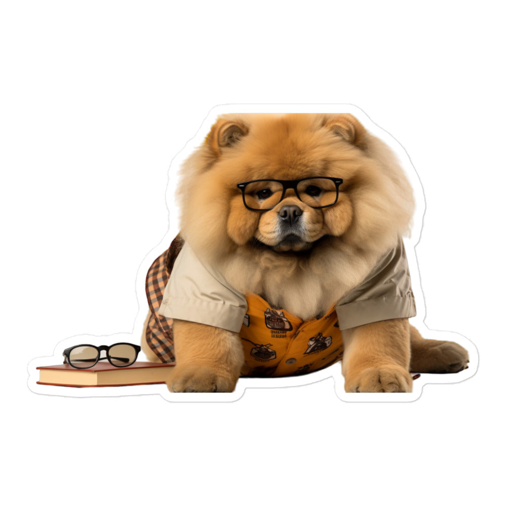 Chow Chow Student Sticker - Stickerfy.ai