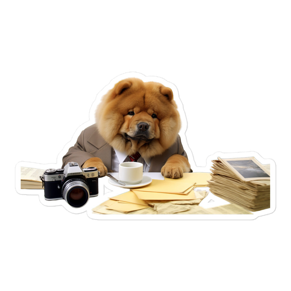 Chow Chow Sales Consultant Sticker - Stickerfy.ai