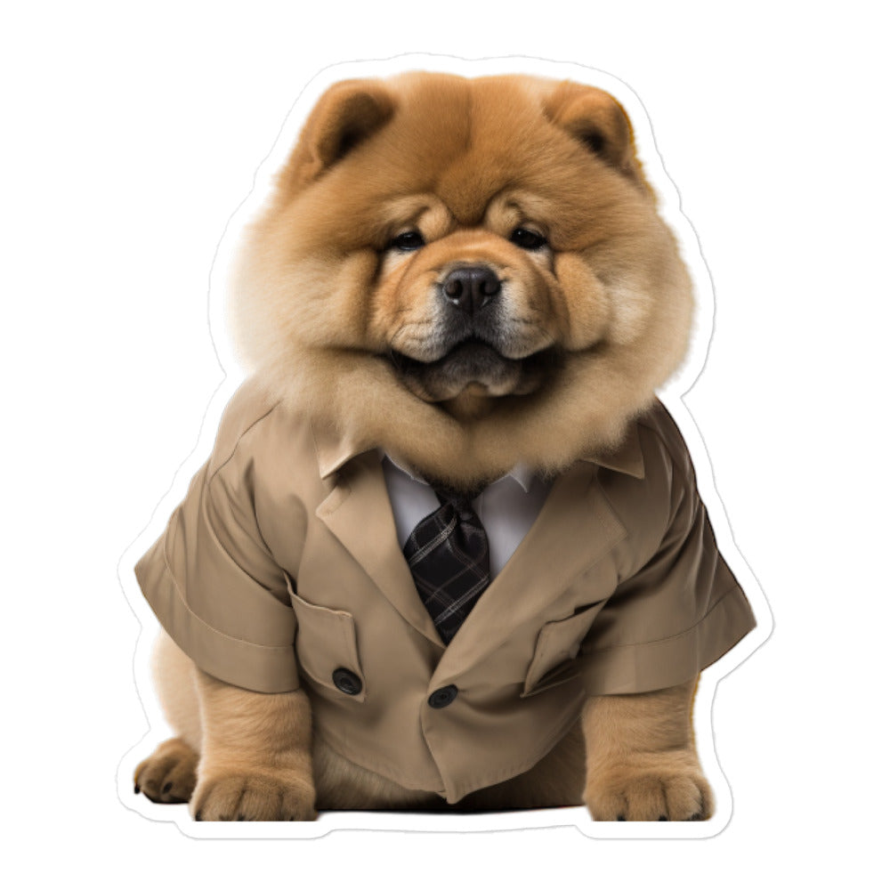 Chow Chow Sales Consultant Sticker - Stickerfy.ai