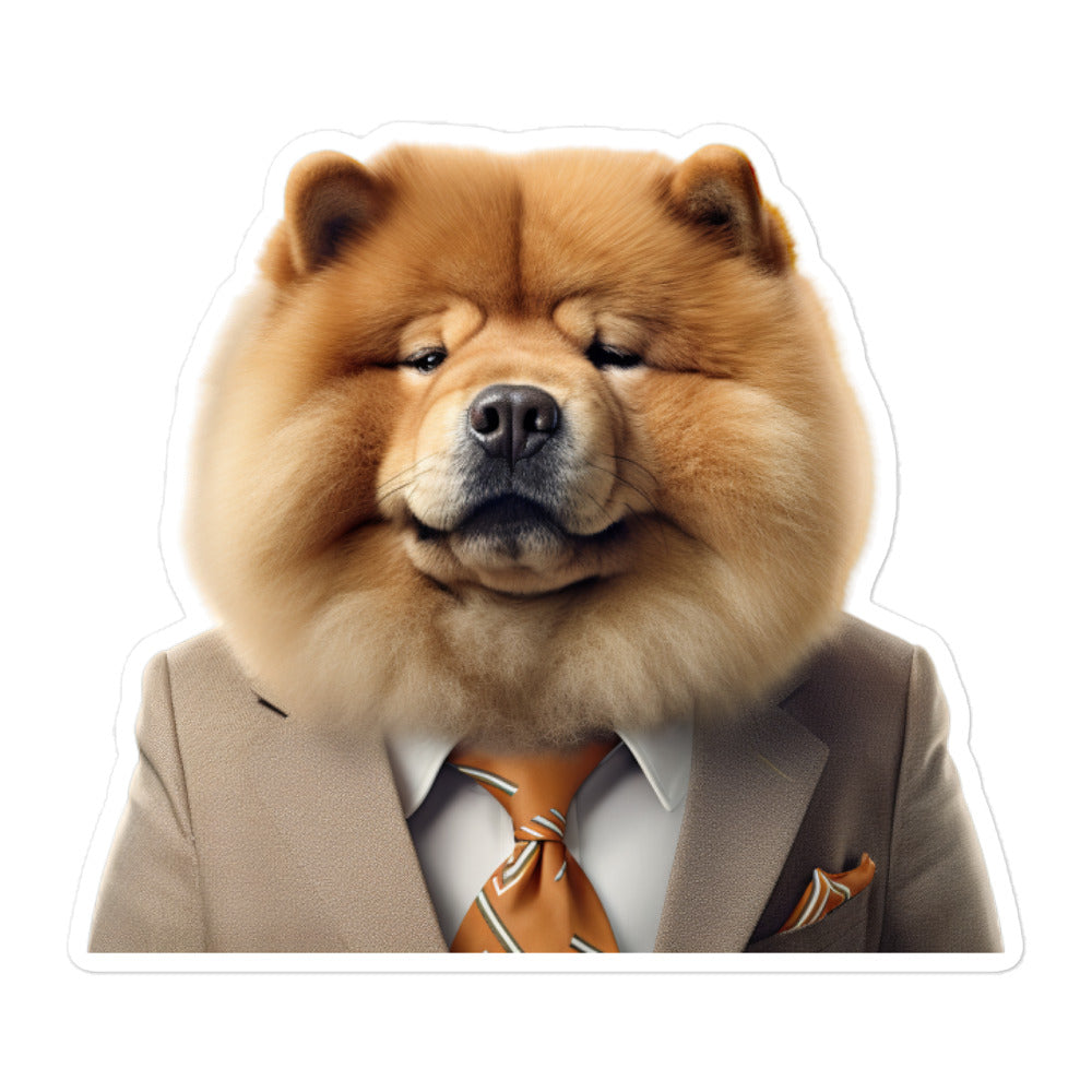 Chow Chow Sales Consultant Sticker - Stickerfy.ai