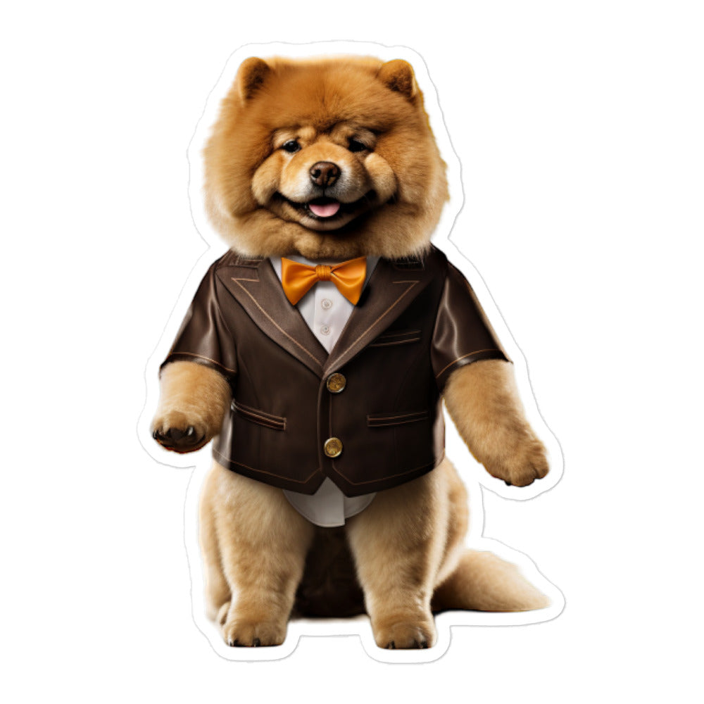 Chow Chow Hotel Staff Sticker - Stickerfy.ai