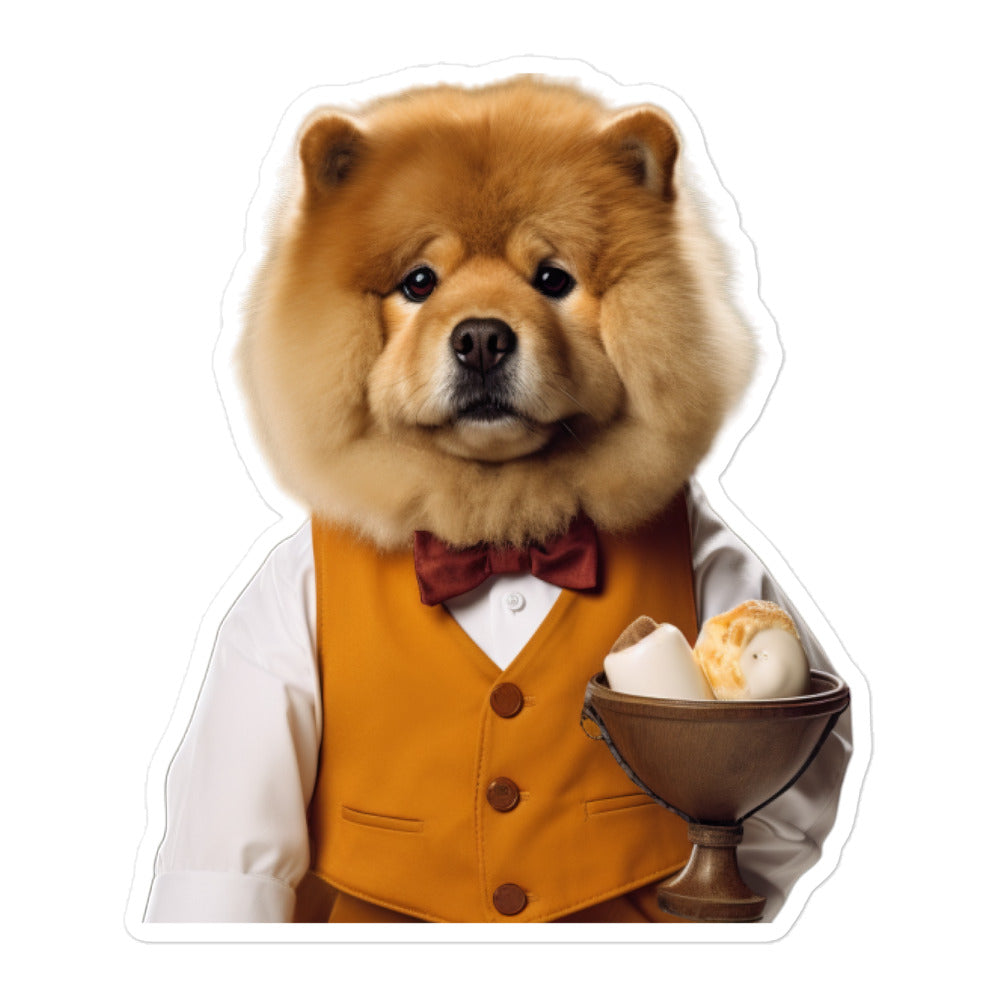 Chow Chow Hotel Staff Sticker - Stickerfy.ai