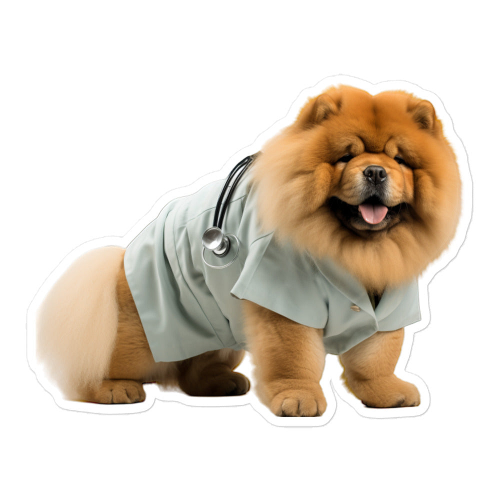 Chow Chow Doctor Sticker - Stickerfy.ai