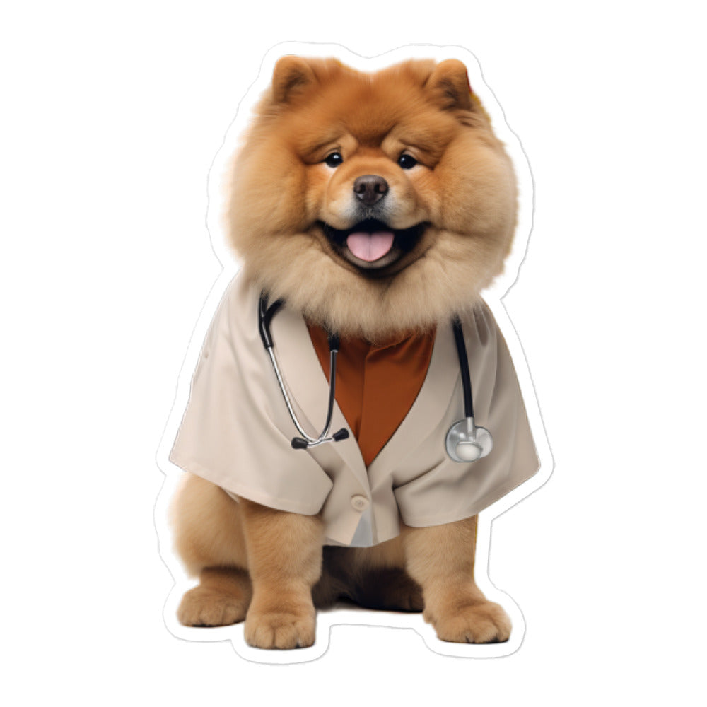 Chow Chow Doctor Sticker - Stickerfy.ai