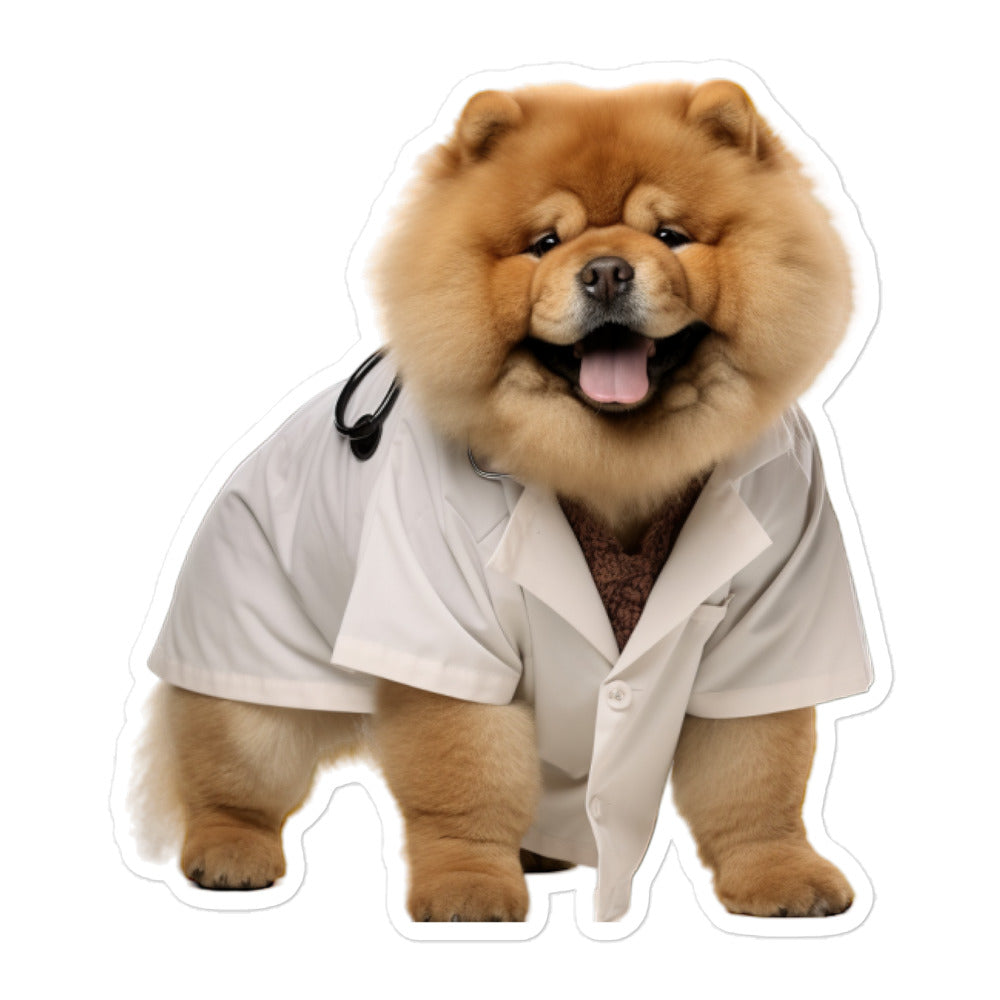 Chow Chow Doctor Sticker - Stickerfy.ai