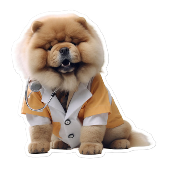 Chow Chow Doctor Sticker - Stickerfy.ai