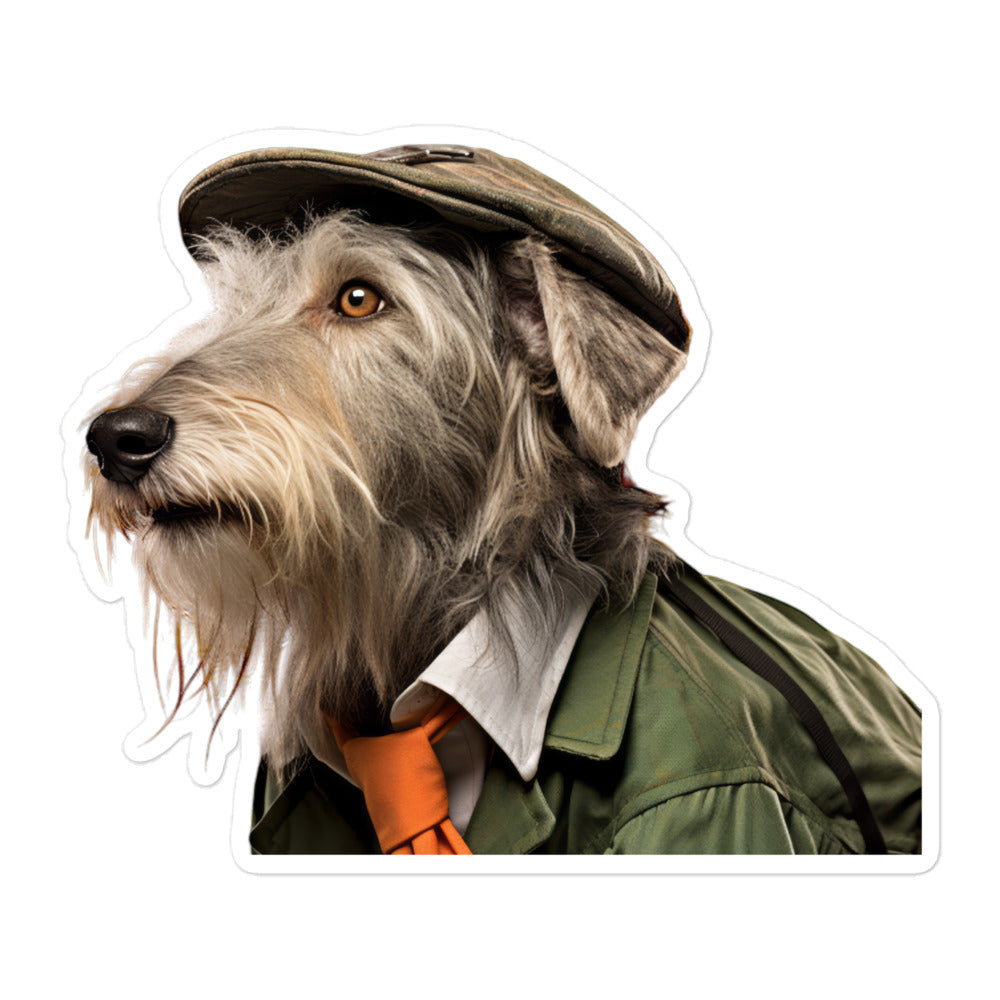 Scottish Deerhound Transit Operator Sticker - Stickerfy.ai