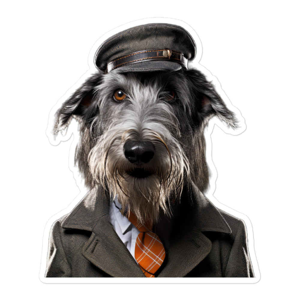 Scottish Deerhound Transit Operator Sticker - Stickerfy.ai