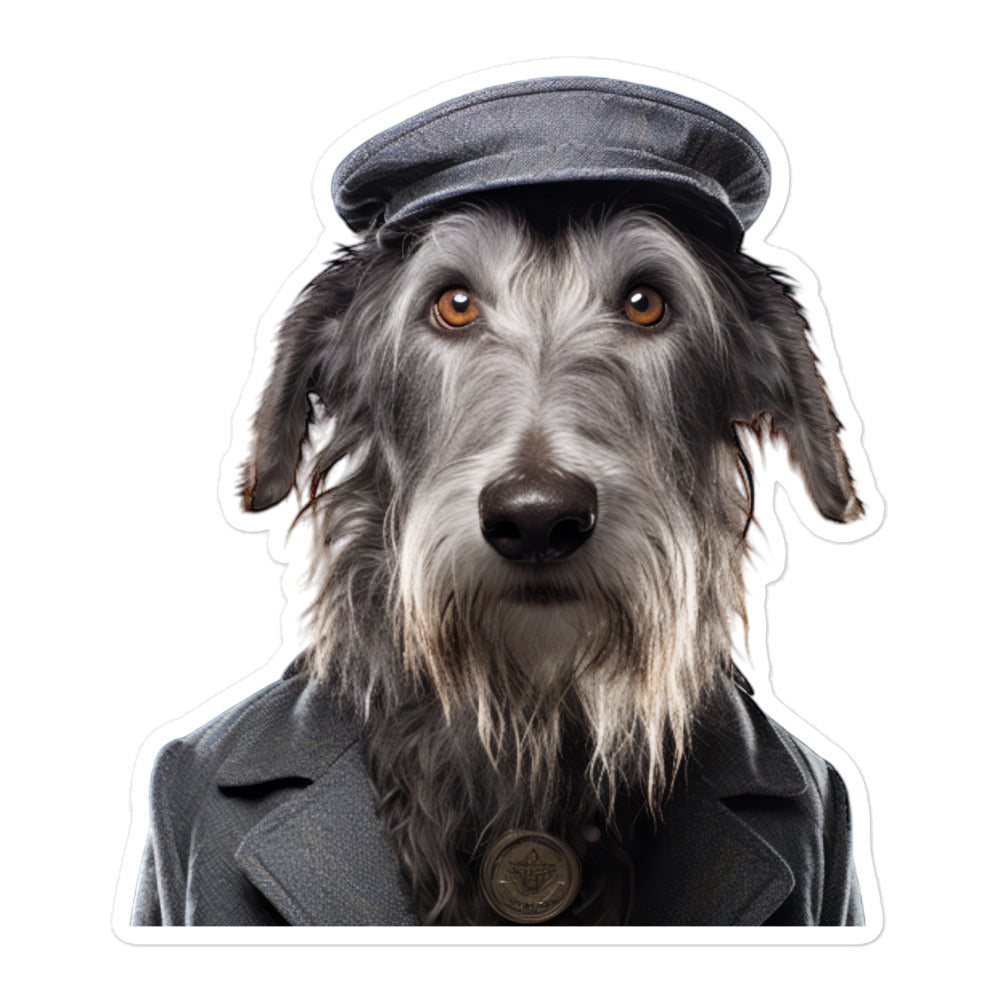 Scottish Deerhound Transit Operator Sticker - Stickerfy.ai