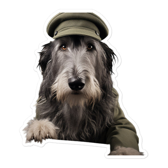 Scottish Deerhound Transit Operator Sticker - Stickerfy.ai