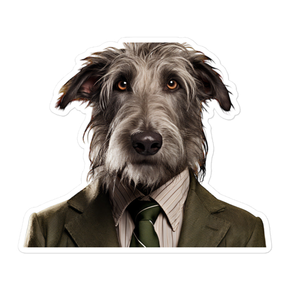 Scottish Deerhound Sales Consultant Sticker - Stickerfy.ai