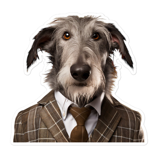 Scottish Deerhound Sales Consultant Sticker - Stickerfy.ai