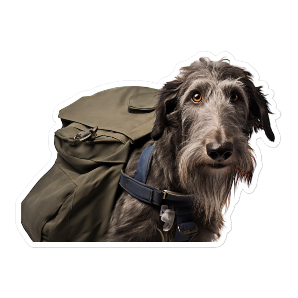 Scottish Deerhound Mail Carrier Sticker - Stickerfy.ai