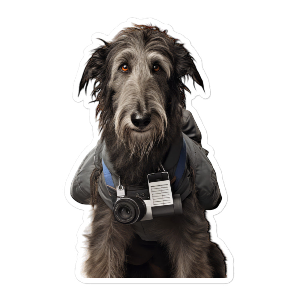 Scottish Deerhound Mail Carrier Sticker - Stickerfy.ai