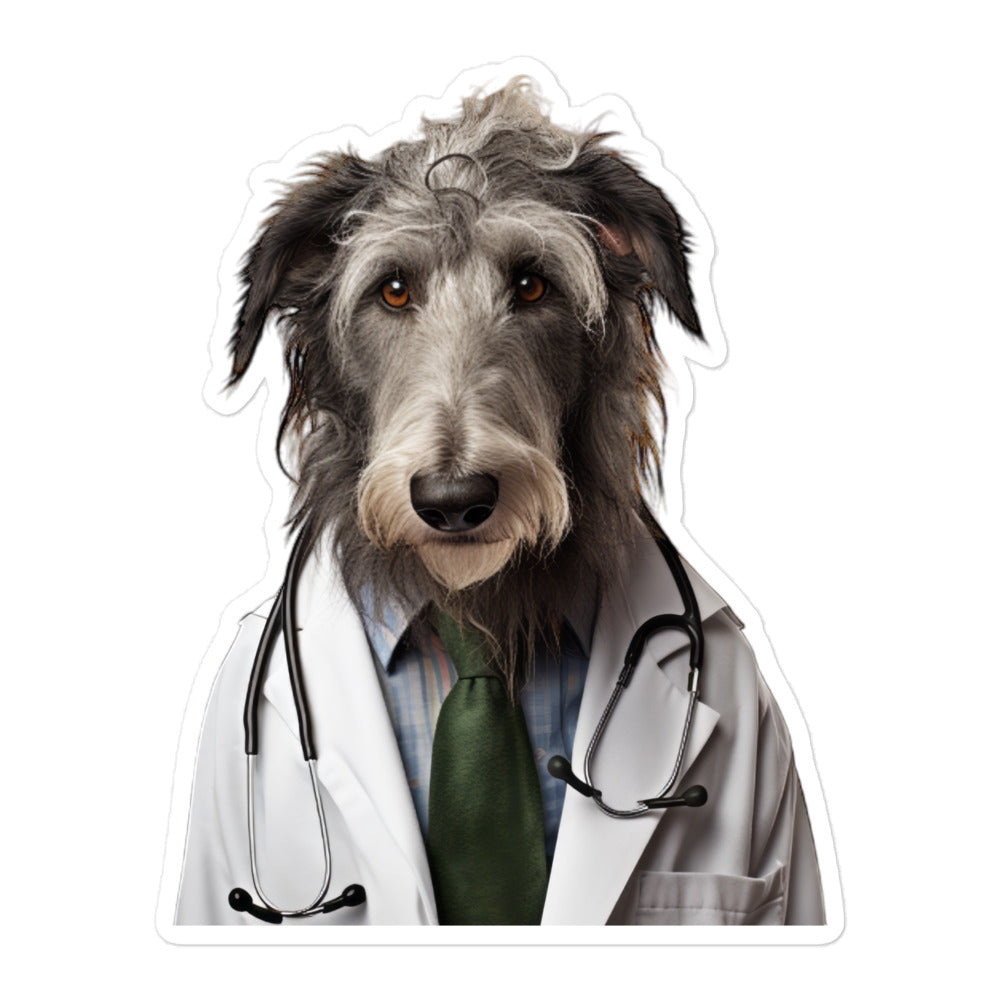 Scottish Deerhound Doctor Sticker - Stickerfy.ai