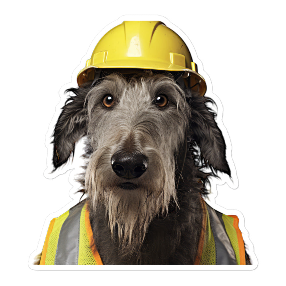 Scottish Deerhound Contractor Sticker - Stickerfy.ai