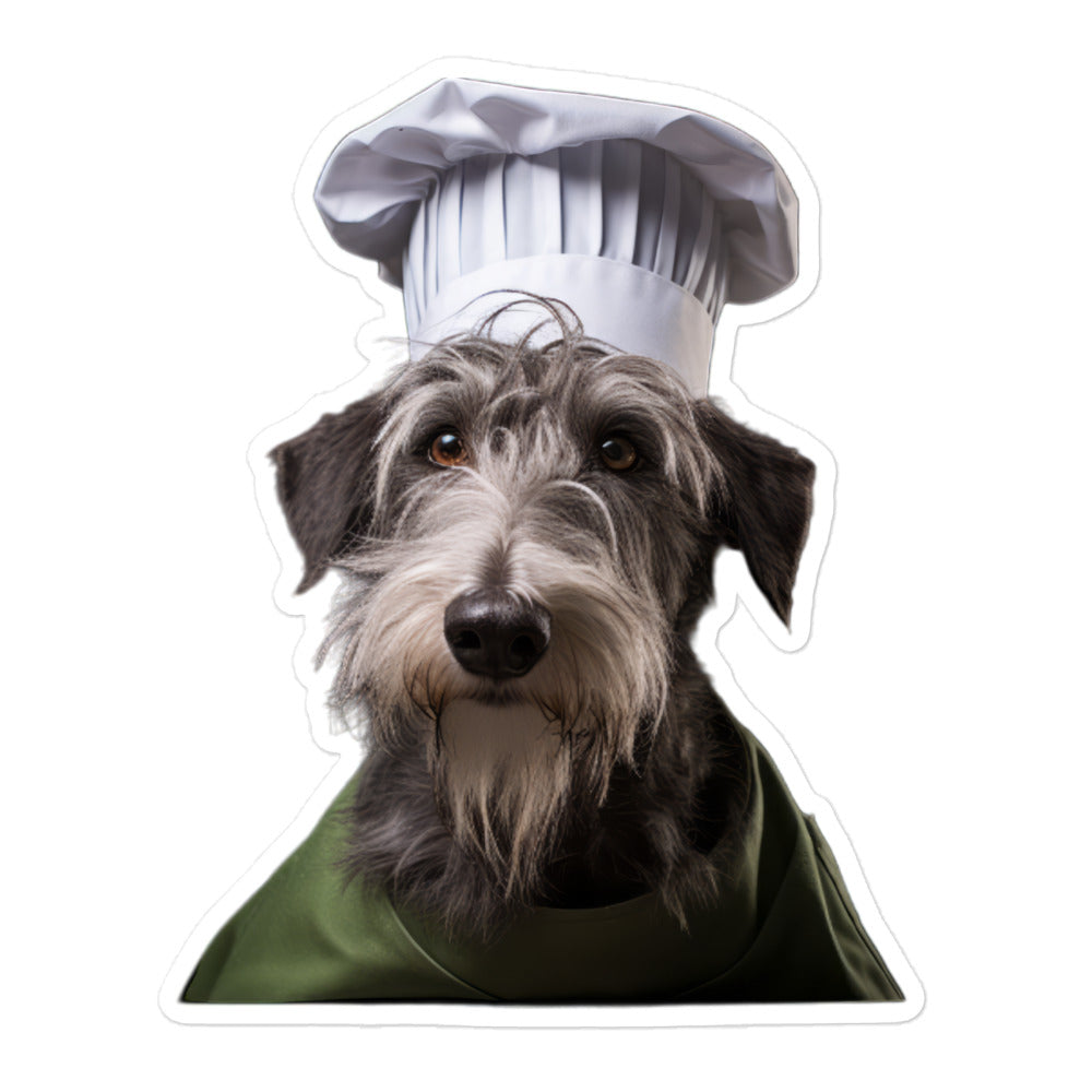 Scottish Deerhound Chef Sticker - Stickerfy.ai