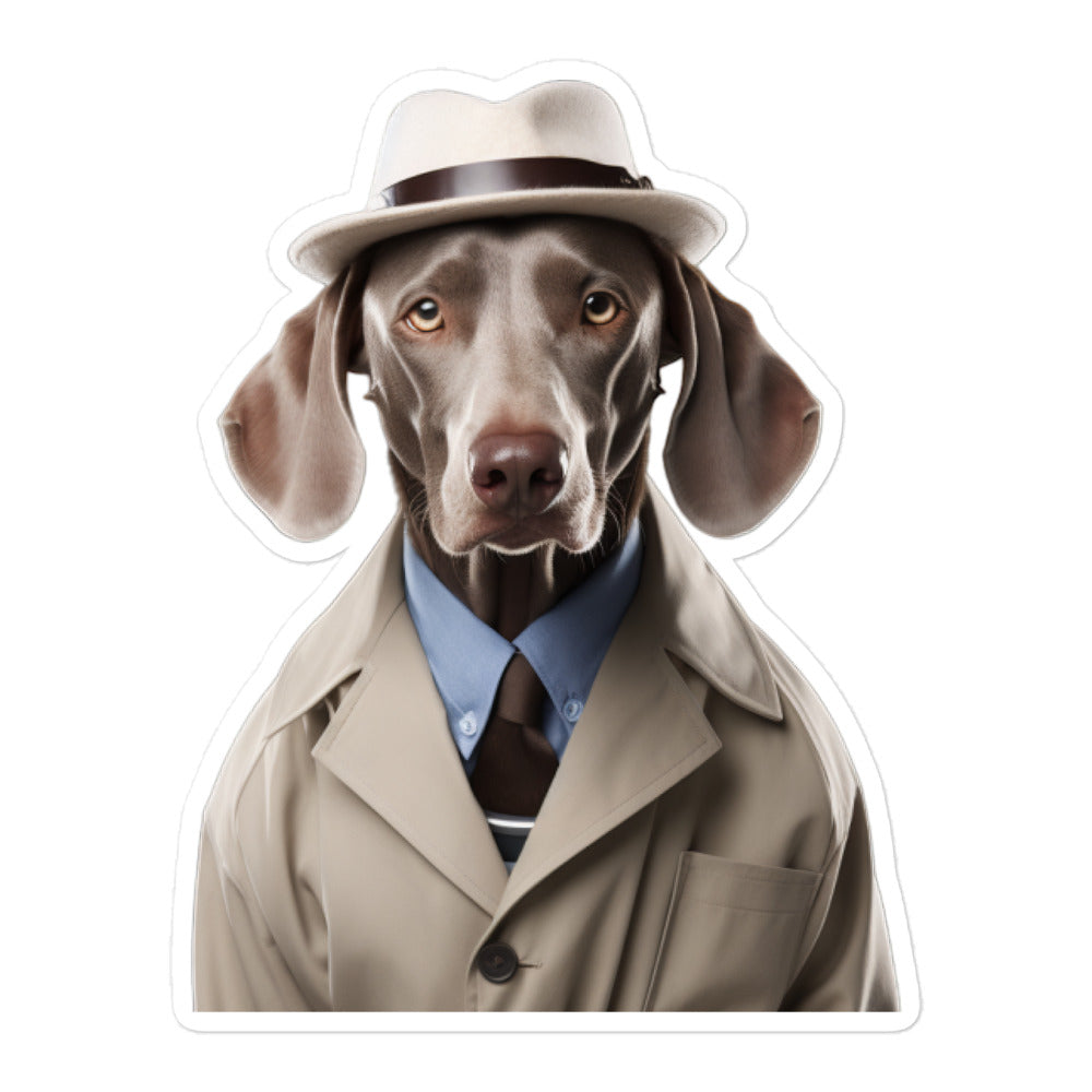 Weimaraner Sales Consultant Sticker - Stickerfy.ai