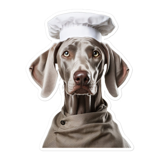 Weimaraner Chef Sticker - Stickerfy.ai