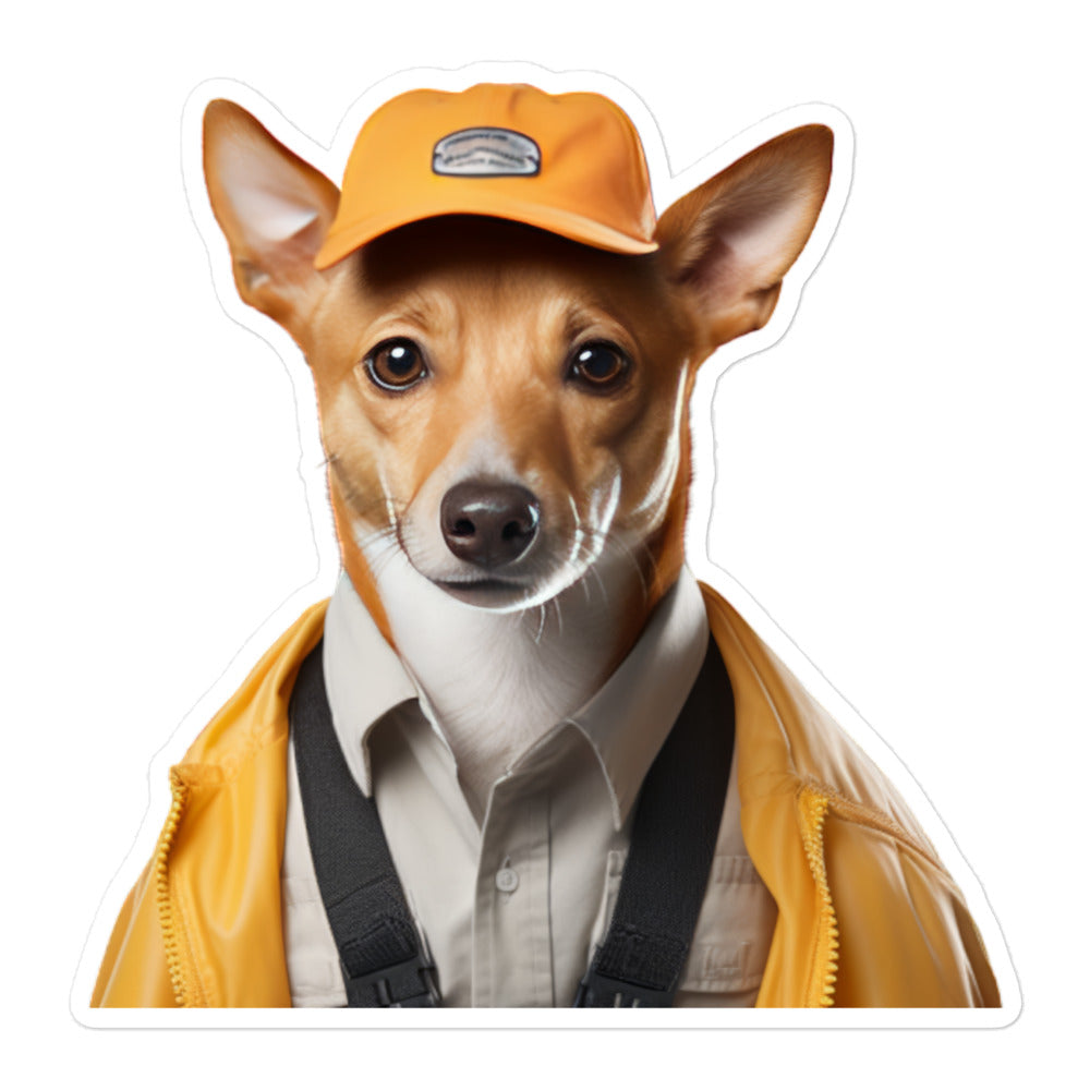 Basenji Transit Operator Sticker - Stickerfy.ai