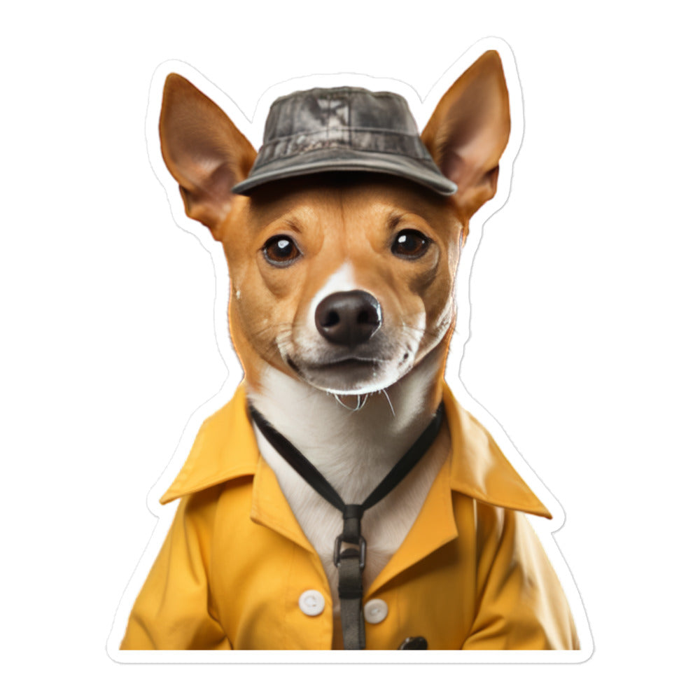 Basenji Transit Operator Sticker - Stickerfy.ai