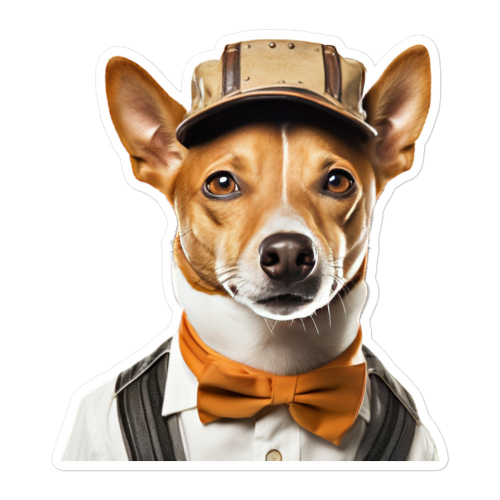 Basenji Transit Operator Sticker - Stickerfy.ai