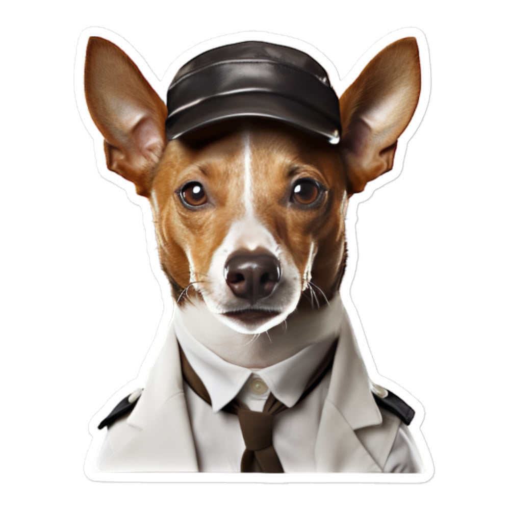 Basenji Transit Operator Sticker - Stickerfy.ai