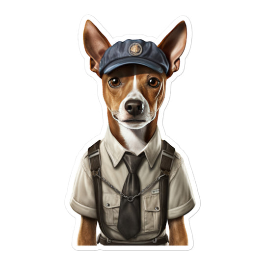 Basenji Transit Operator Sticker - Stickerfy.ai