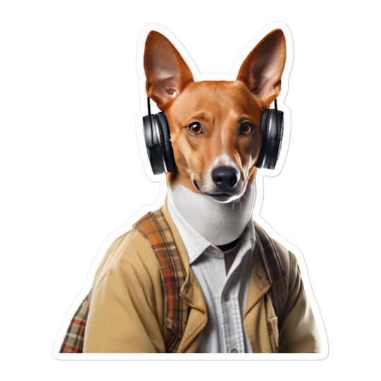 Basenji Student Sticker - Stickerfy.ai