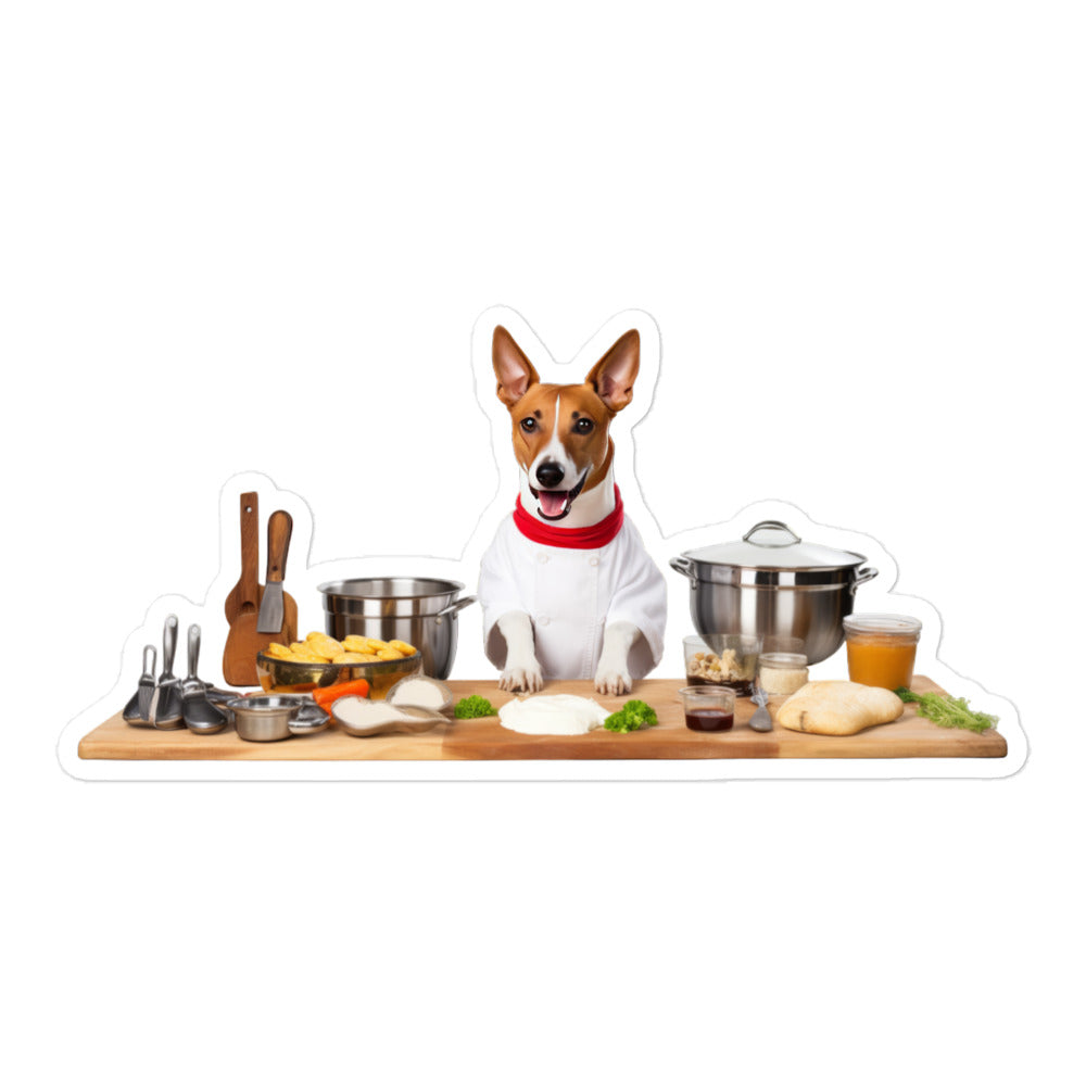 Basenji Chef Sticker - Stickerfy.ai