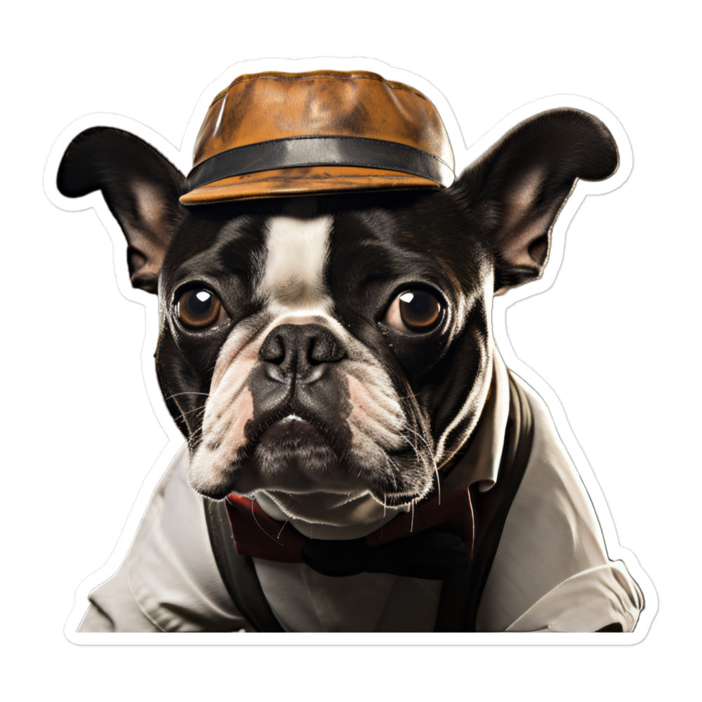 Boston Terrier Transit Operator Sticker - Stickerfy.ai