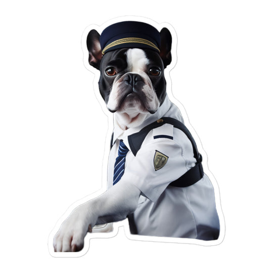 Boston Terrier Transit Operator Sticker - Stickerfy.ai