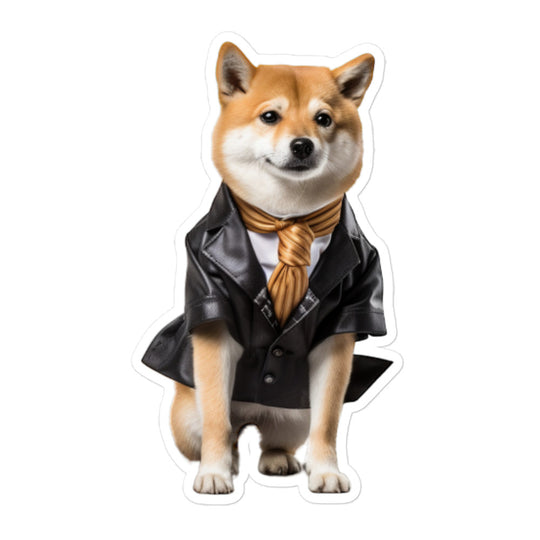 Shiba Inu Transit Operator Sticker - Stickerfy.ai